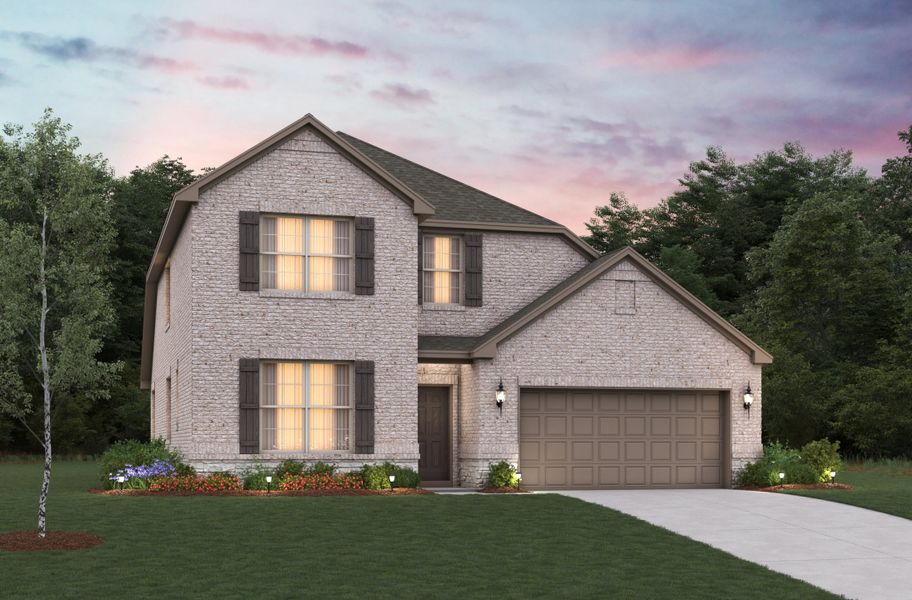 Representative exterior photo of a completed home built from the Avalon by Beazer Homes in Enclave at Legacy Hills: Crossings 50', Celina, TX (Image 15).