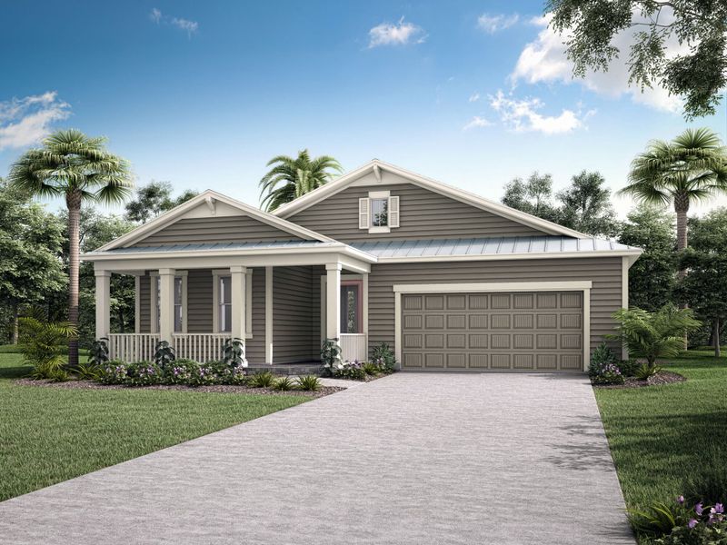 Representative exterior photo of a completed home built from the Bridge by Mattamy Homes in RiverTown, St. Johns, FL (Image 21).