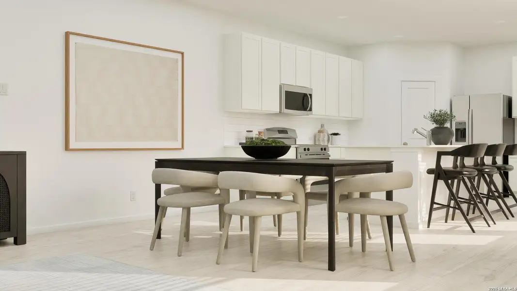 Furnished interior view inside a new home in Rose Valley, Converse (Image 4).