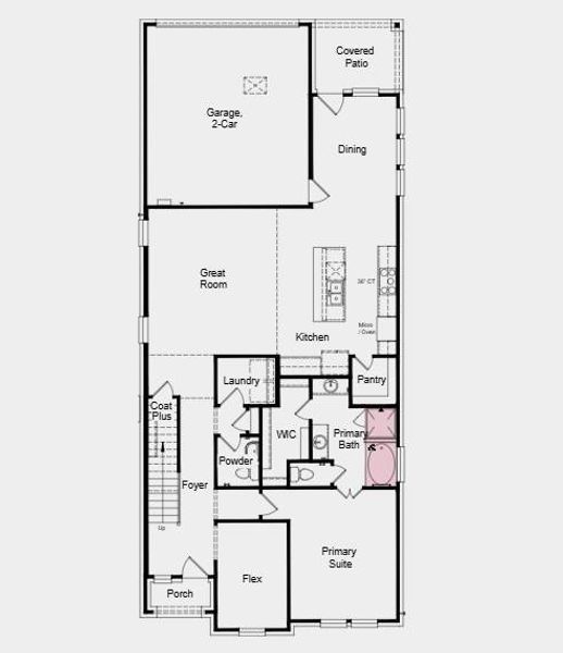 Additional highlights include: slide in tub at primary bath.