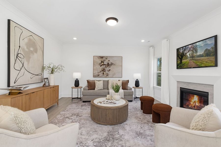 Furnished interior view inside a new home in Stonebridge Fairways, Monroe (Image 11).