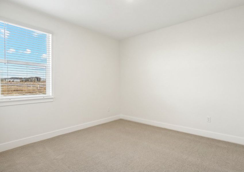 The secondary bedrooms are a great space for children's bedrooms or guest rooms.