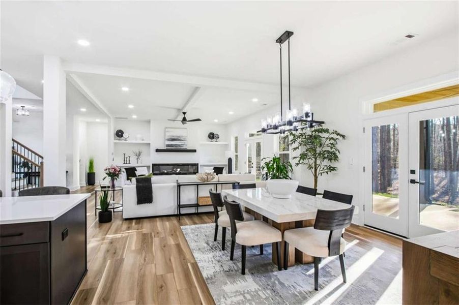 Furnished interior view inside a new home in , Winston (Image 5).