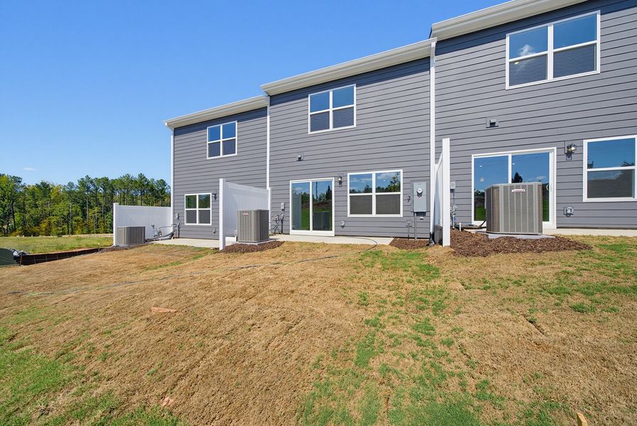 Exterior details and patio area of a home in Sweetbrier, Durham (Image 4).