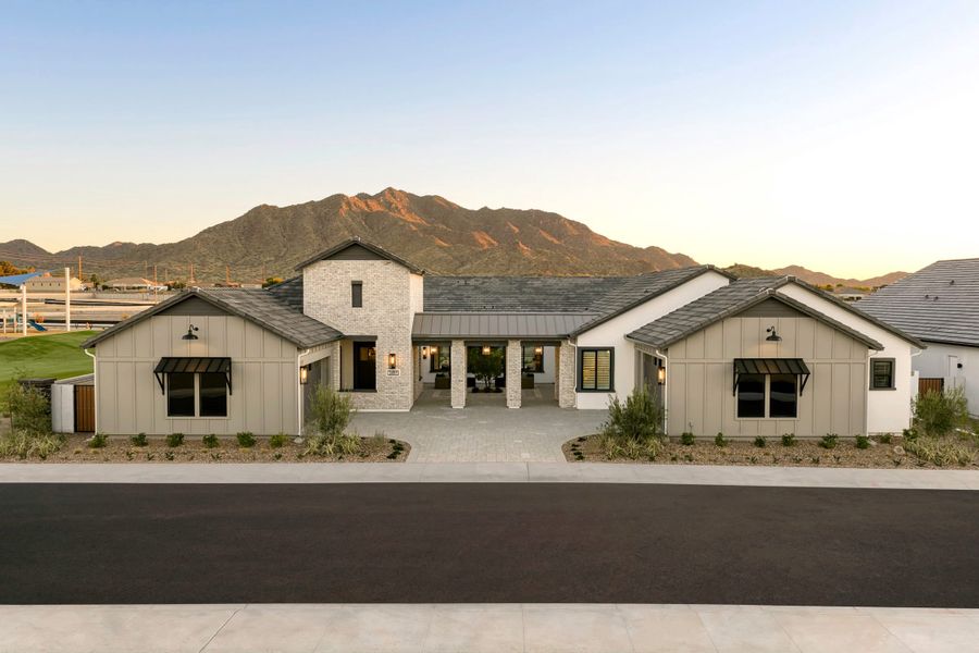 Representative exterior photo of a completed home built from the Lustre Plan 9003 by Tri Pointe Homes in Emberly, Gilbert, AZ (Image 23). Representative exterior photo of a completed home built from the Lustre Plan 9003 by Tri Pointe Homes in Emberly, Gilbert, AZ (Image 23).