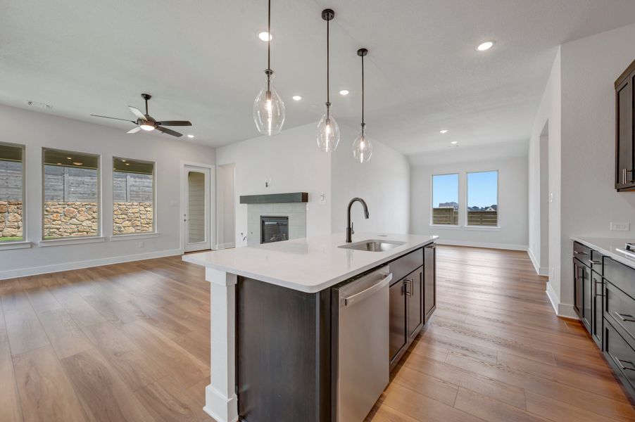 Furnished interior view inside a new home in Treeline, Justin (Image 6).