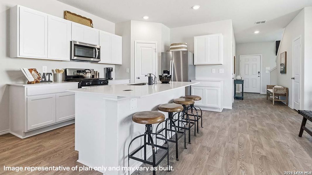 Furnished interior view inside a new home in Riverstone at Westpointe, San Antonio (Image 28).