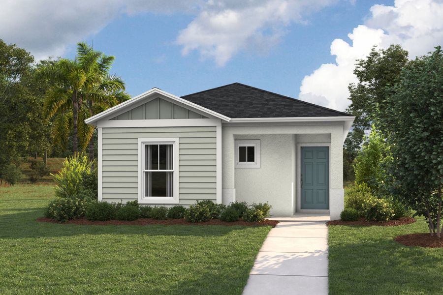 Representative exterior photo of a completed home built from the Sangria by Casa Fresca Homes in Pasadena Ridge, Dade City, FL (Image 27). Representative exterior photo of a completed home built from the Sangria by Casa Fresca Homes in Pasadena Ridge, Dade City, FL (Image 27).