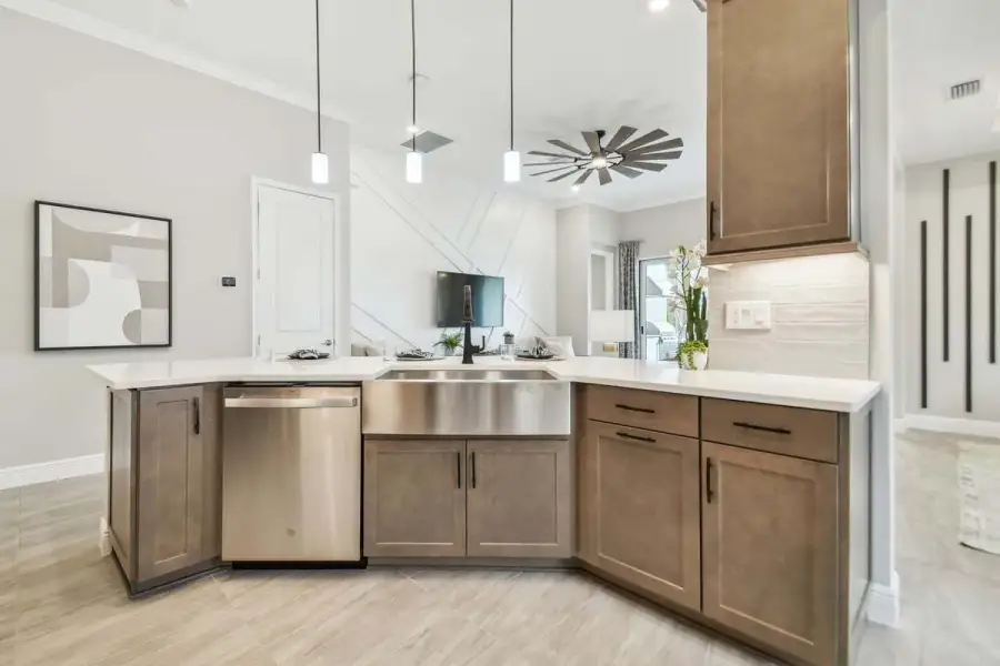Furnished interior view inside a new home in Tamarack at Two Rivers, Zephyrhills (Image 22).