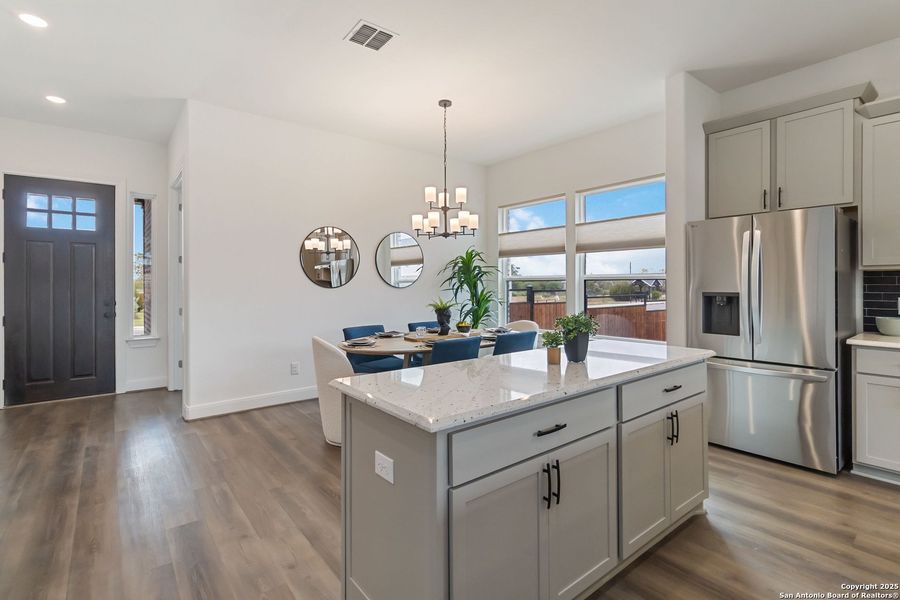 Furnished interior view inside a new home in Woodbridge Farms, La Vernia (Image 30).
