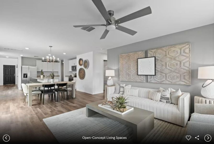 Interior photos- Photo of Pulte model home with same floor plan, not of actual home listed.