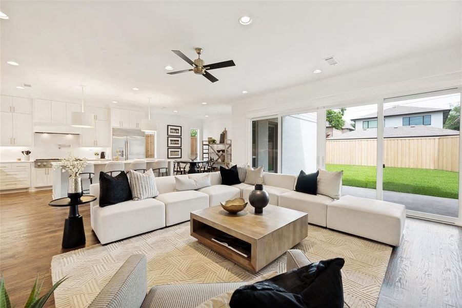 Furnished interior view inside a new home in , Dallas (Image 10).