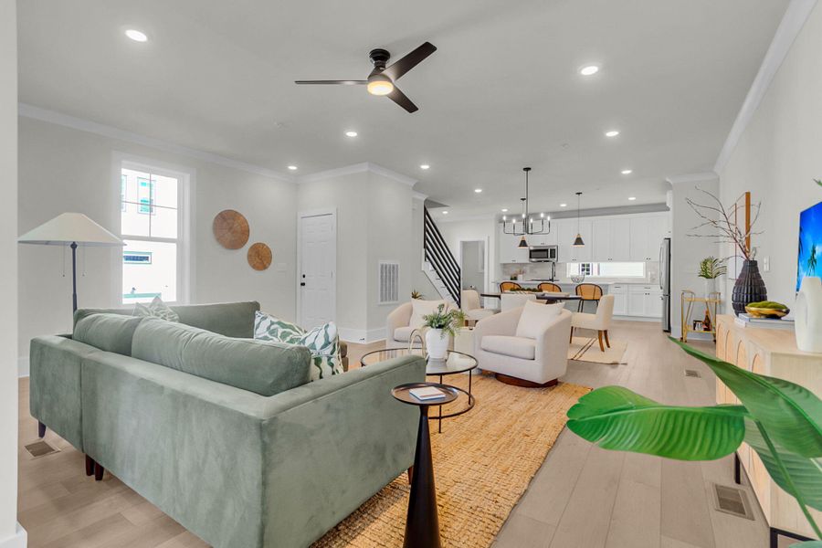Furnished interior view inside a new home in , North Charleston (Image 8).