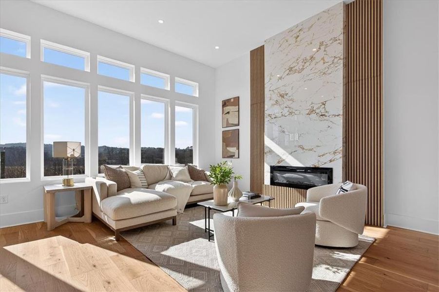 Furnished interior view inside a new home in , Canton (Image 4).