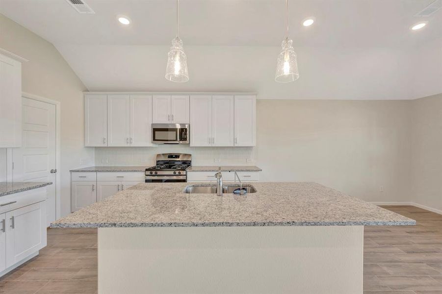 Furnished interior view inside a new home in The Preserve, Justin (Image 11).