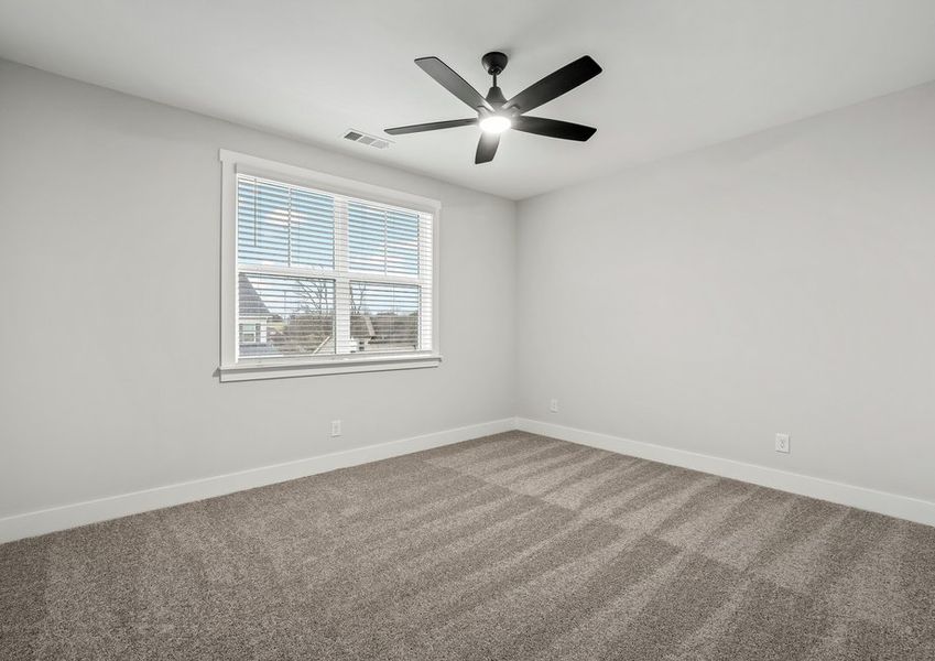 Spacious secondary bedrooms.