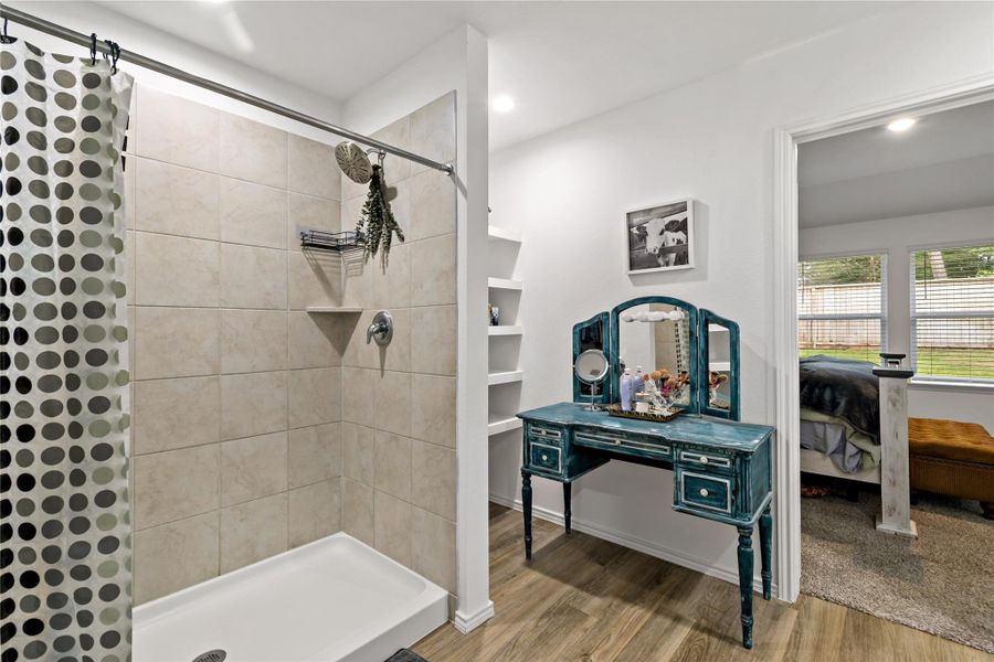 Furnished interior view inside a new home in Harrington Trails at The Canopies, New Caney (Image 5). Furnished interior view inside a new home in Harrington Trails at The Canopies, New Caney (Image 5).