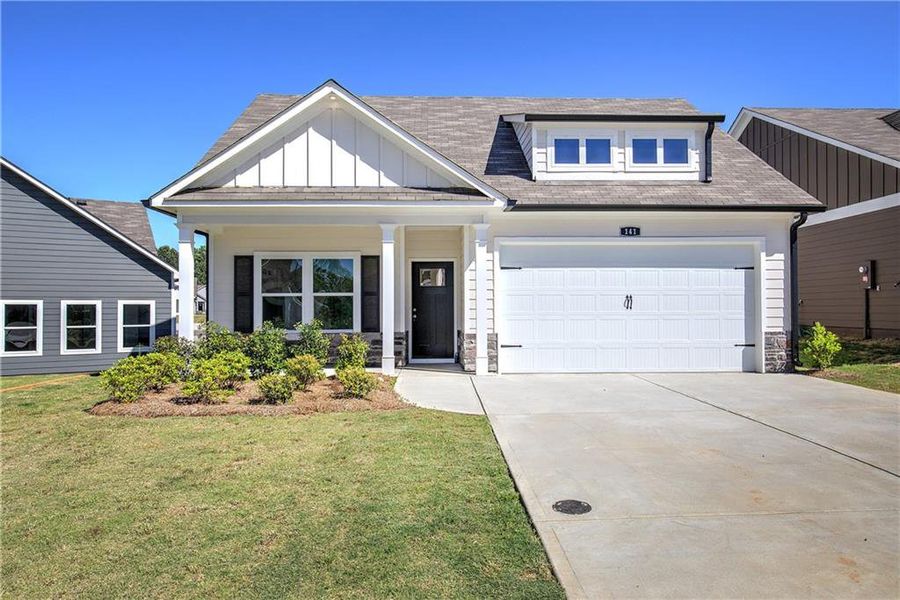 Front exterior of a new home in , Cartersville, GA, highlighting curb appeal (Image 21).
