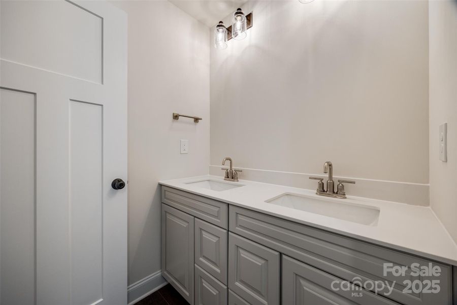 Full bathroom with separate vanity area on 2nd Floor