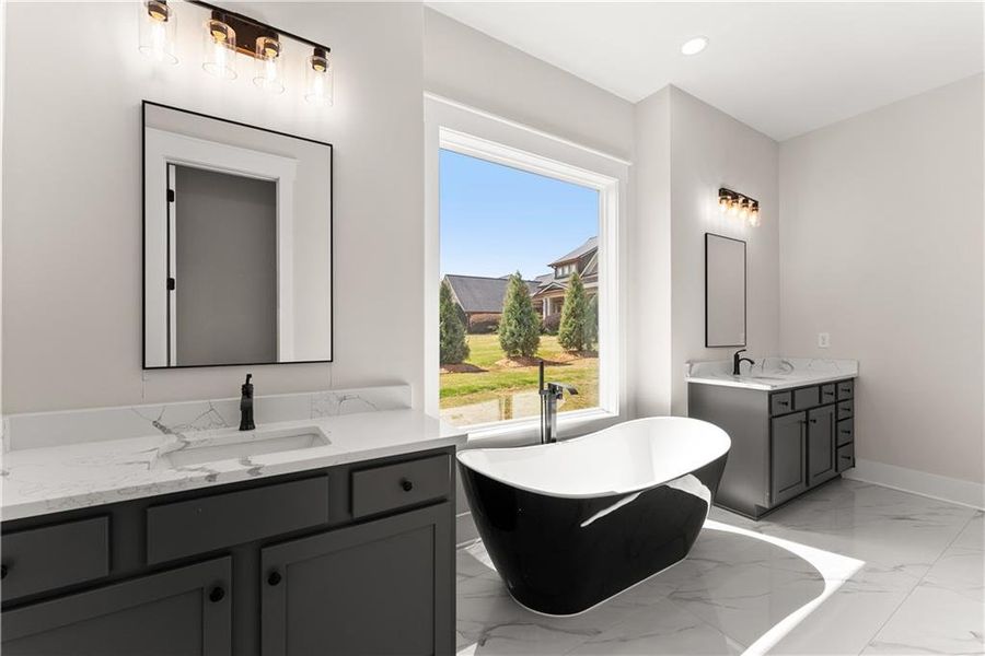 Furnished interior view inside a new home in , Dawsonville (Image 19).