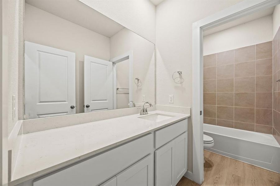 Furnished interior view inside a new home in MiraVerde, Crowley (Image 7).