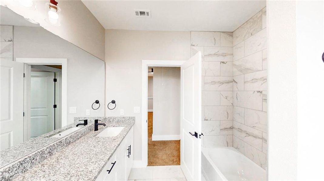 Furnished interior view inside a new home in , Denton (Image 8).