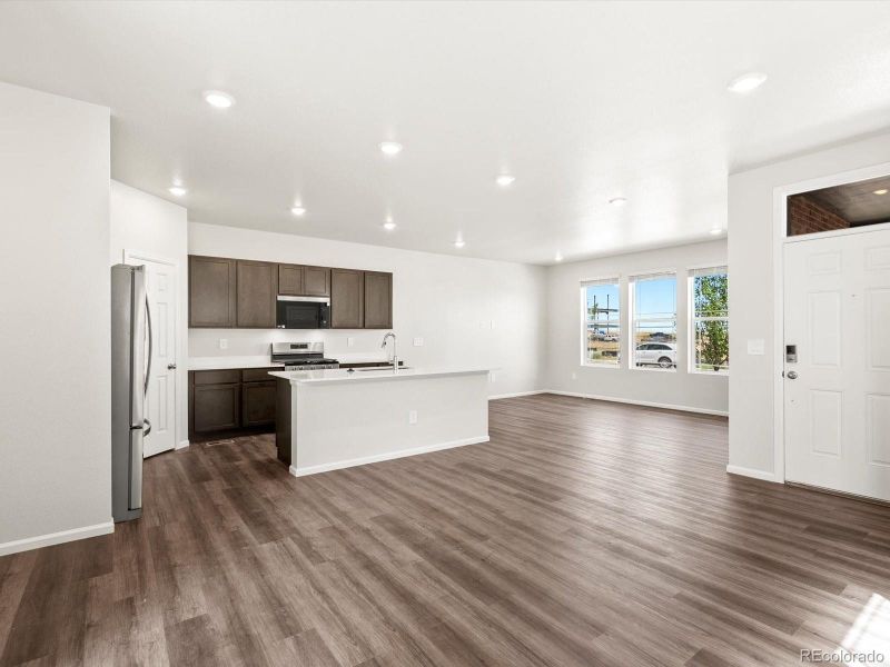 Furnished interior view inside a new home in , Aurora (Image 6). Furnished interior view inside a new home in , Aurora (Image 6).