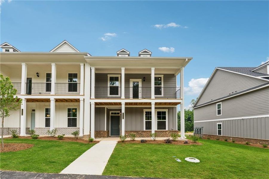Front exterior of a new home in The Park at Gainesville Township, Gainesville, GA, highlighting curb appeal (Image 2).