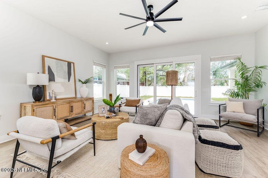 Furnished interior view inside a new home in , Jacksonville Beach (Image 14). Furnished interior view inside a new home in , Jacksonville Beach (Image 14).