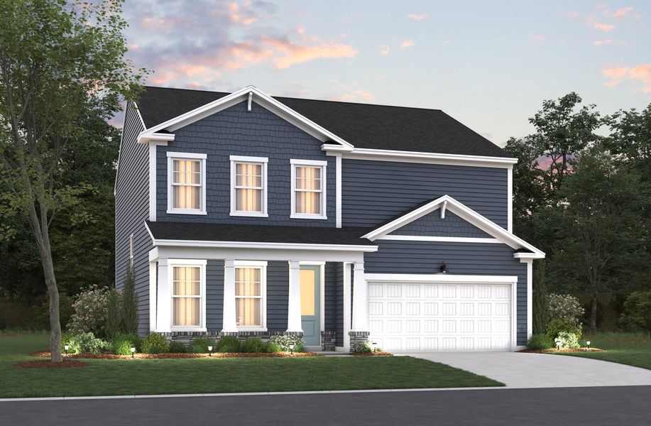 Representative exterior photo of a completed home built from the Ivy by Beazer Homes in The Oaks, Goose Creek, SC (Image 21).