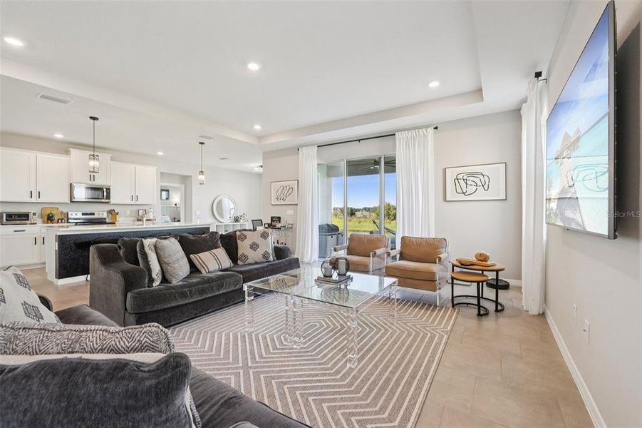 Furnished interior view inside a new home in , San Antonio (Image 36). Furnished interior view inside a new home in , San Antonio (Image 36).