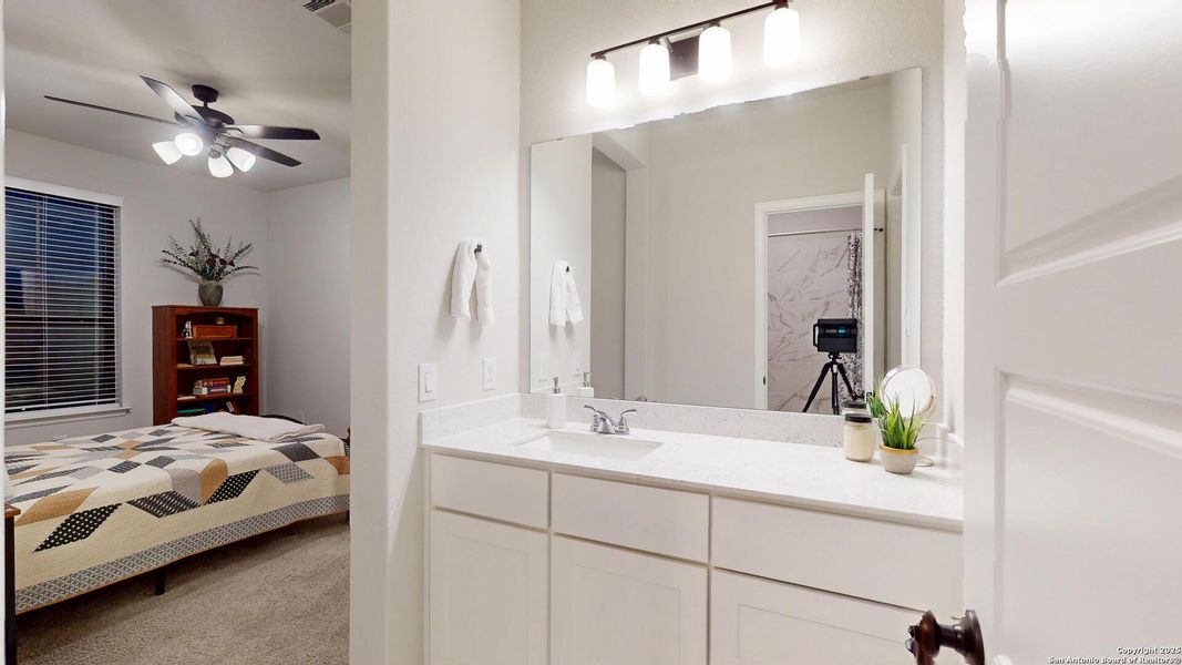 Furnished interior view inside a new home in Weston Oaks 55', San Antonio (Image 30).