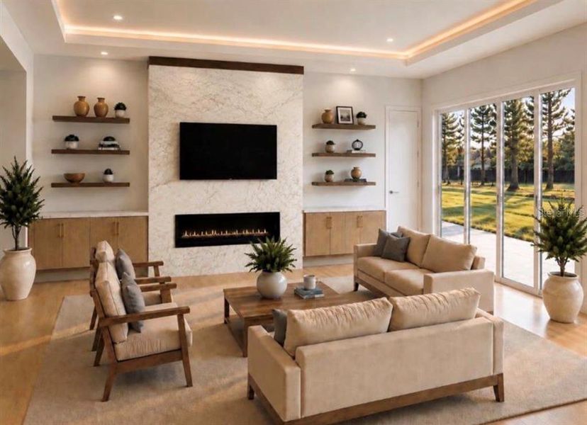 Furnished interior view inside a new home in , Orlando (Image 4).