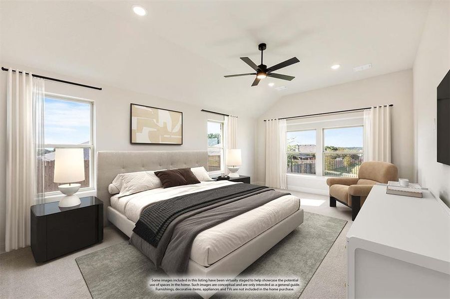 Furnished interior view inside a new home in Parks at Panchasarp Farms 55-60, Burleson (Image 6).