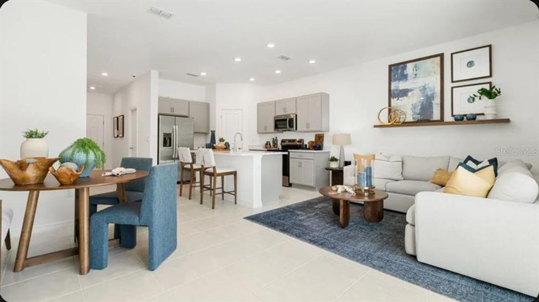 Furnished interior view inside a new home in The Towns at Tiburon, Nokomis (Image 6). Furnished interior view inside a new home in The Towns at Tiburon, Nokomis (Image 6).