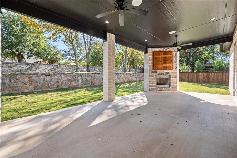 Exterior details and patio area of a home in , Arlington (Image 26). Exterior details and patio area of a home in , Arlington (Image 26).