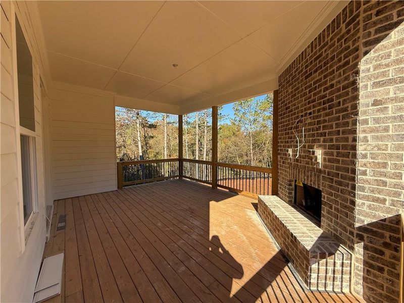Exterior details and patio area of a home in , Hoschton (Image 3).