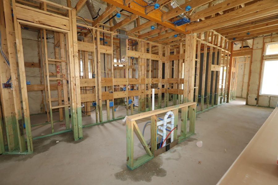 In-progress construction of a new home in The Highlands - Grove Collection, Porter, TX (Image 15). In-progress construction of a new home in The Highlands - Grove Collection, Porter, TX (Image 15).