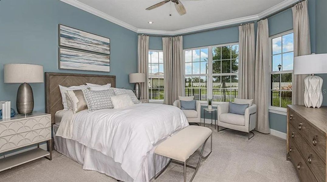 Furnished interior view inside a new home in Esplanade at Wiregrass Ranch, Wesley Chapel (Image 24). Furnished interior view inside a new home in Esplanade at Wiregrass Ranch, Wesley Chapel (Image 24).
