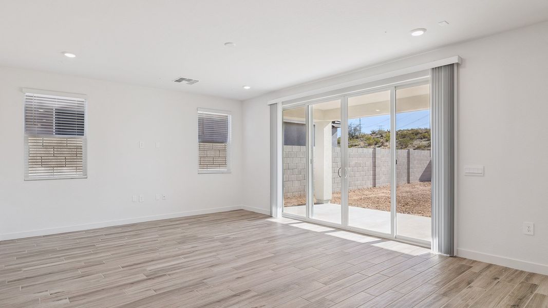 Representative unfurnished interior of a home built from the Crow by D.R. Horton in The Ridge at Stone Butte, Phoenix (Image 22).