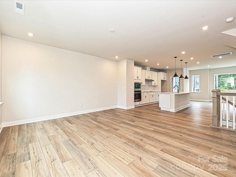 Great Room Seeped in Natural Light.