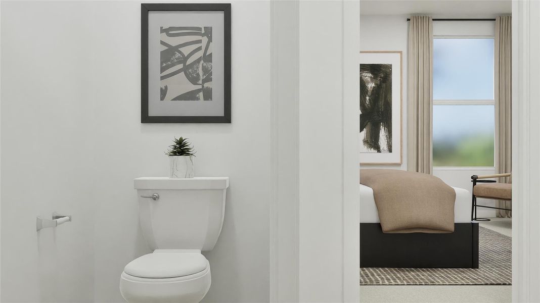 Furnished interior view inside a new home in Waterstone, Kyle (Image 29).