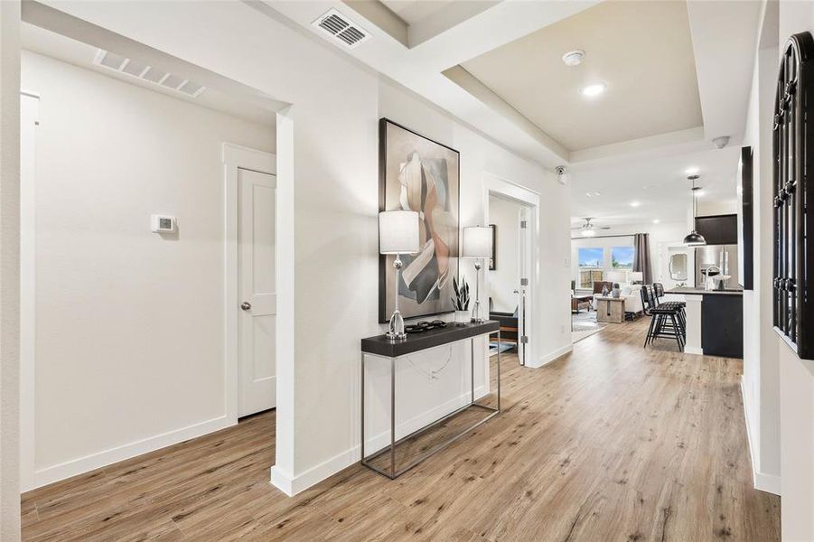 Furnished interior view inside a new home in Simpson Crossing, Princeton (Image 29). Furnished interior view inside a new home in Simpson Crossing, Princeton (Image 29).