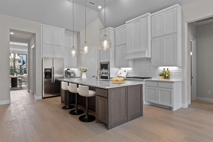 Furnished interior view inside a new home in Windsong Ranch, Prosper (Image 8). Furnished interior view inside a new home in Windsong Ranch, Prosper (Image 8).