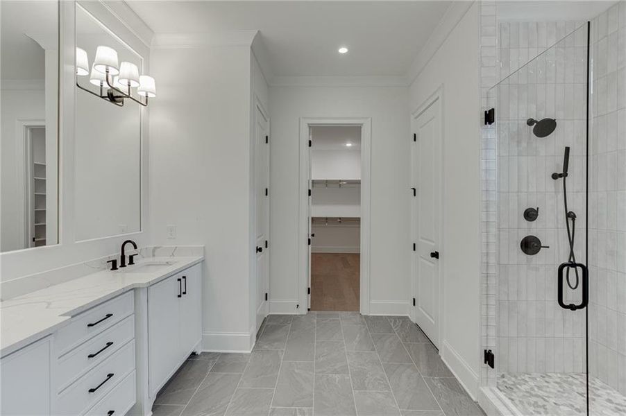 Furnished interior view inside a new home in , Buford (Image 9).