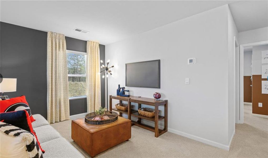 Furnished interior view inside a new home in Twin Lakes, Hoschton (Image 26). Furnished interior view inside a new home in Twin Lakes, Hoschton (Image 26).
