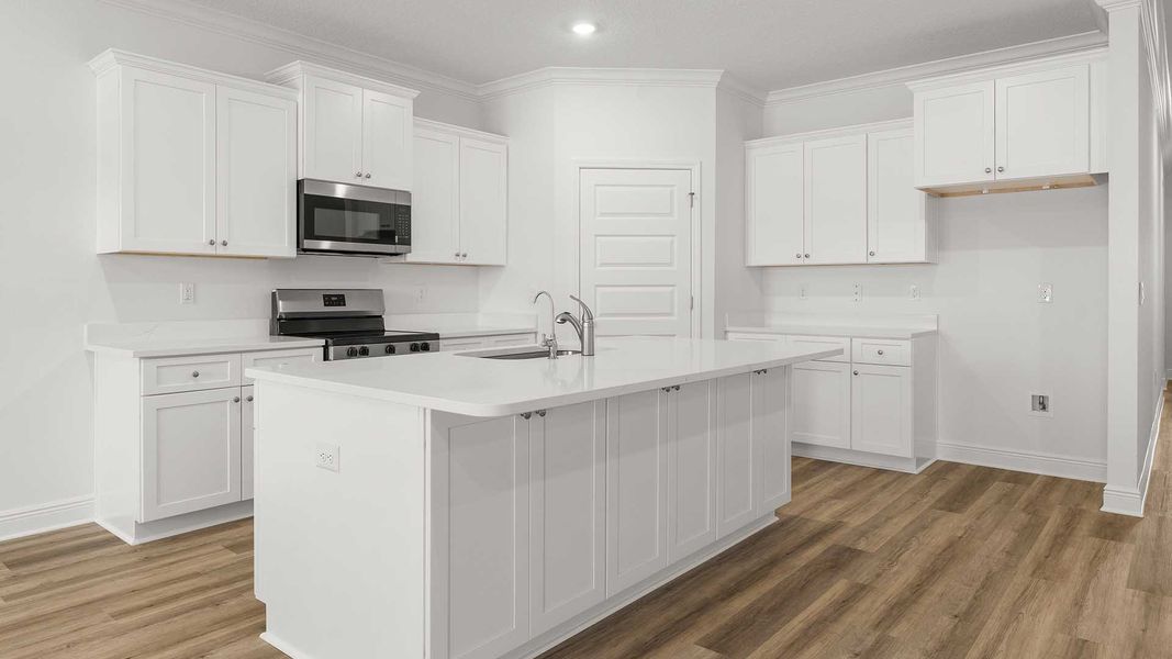 Furnished interior view inside a new home in Holley Grove at Peach Creek, Santa Rosa Beach (Image 9).