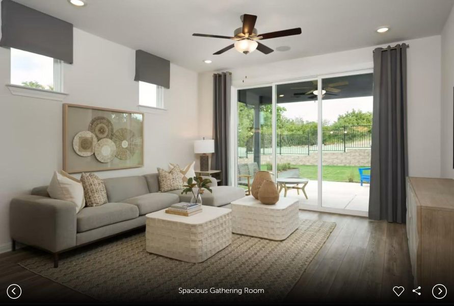 Photo of Del Webb model home with same floor plan, not of actual home listed.