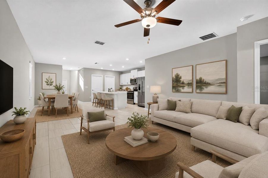 Furnished interior view inside a new home in , Riverview (Image 12).