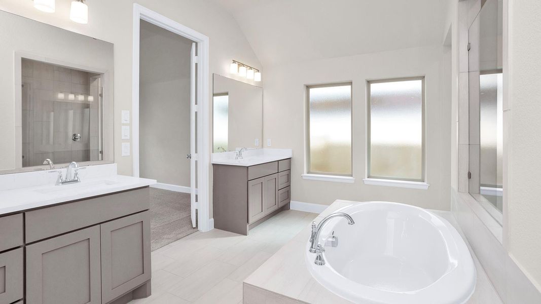 Furnished interior view inside a new home in Everly 50', Hockley (Image 7).